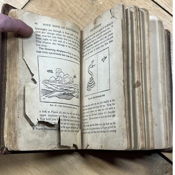 Antique Boys Book of Amusements by A. Frederick Collins 1929. Original Bookmark! - Picture 7 of 9